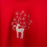 M & C Sportswear Red Festive Holiday Deer Sweater size 2XL Photo 3