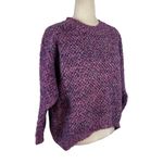 Anthropologie Raga Rita Sweater Purple Metallic Knit Crewneck Size X-Small XS Photo 7
