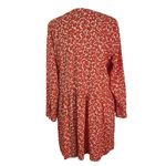 Old Navy  Red Floral Mini Dress Size Medium Red Poppy Floral Peasant Mini Dress Photo 1