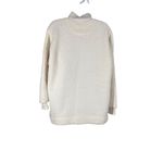 Aerie Womens Dream Sherpa Quarter Zip Sweatshirt in Ivory Size Medium Photo 9