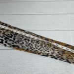Generation Love Tan Black White Leopard Print Cowl Neck Blouse Size Medium Photo 5