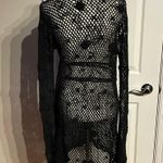 Twisted Heart Hooded Crochet Vintage y2k knit 3D floral inserts Breathable summer Whimsygoth rave emo handcrafted   Rare gorgeous   Versatile Coverup bikini beach Cardigan Sweater Photo 2