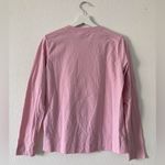 Ganni Long Sleeve Pink Logo T Shirt s XS Photo 2