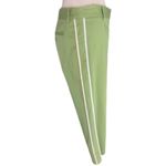 BCBG MaxAzria Stretch Cotton Crop Pant New 4/6/8/10 S/M Green White Trim $134 Photo 1