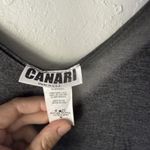 Canari Dress Y2k Medium Gray Black Handkerchief Hem USA Rayon Festival Artsy Photo 4