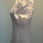 A loves A  white eyelet puff sleeve shirt. Size Small Photo 2