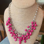 Paparazzi Fuchsia Beaded Necklace and Earrings Photo 0