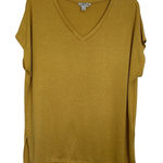 Orvis  Yellow Mustard Short Sleeve Top Size Large Comfy Outdoors Casual Travel Photo 0