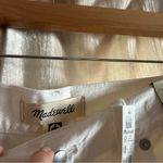 Madewell Superwide-Leg Jeans True White 100% Cotton Wide Leg NWT Size 28 Photo 2