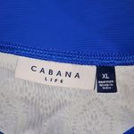 Cabana Life Womens Blue White Cabana Tunic Dress XL‎ Photo 3