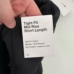 Nike  Women's Tight Fit Mid Rise Ribbed Panel Biker Shorts Black Size XS NWT Photo 5