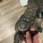 Coach ‎ Jelly Hilda Beaded Thong Flat Slingback Sandla black silver size 9 Photo 6