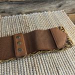 Charming Charlie Tan Woven Stretch Belt Size S/M Photo 5