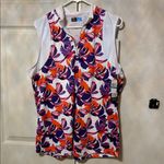 PGA Tour  White and Purple Sleeveless Top Photo 8