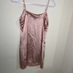 Kendall + Kylie Blush Pink Satin slit‎ mini dress Photo 7