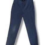 Talbots Garden Dot Chatham Ankle Pants-Size 8-Bi-Stretch-Twill-Welted Pockets Photo 1