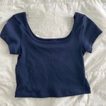 PINK - Victoria's Secret PINK Navy Blue Baby Tee Photo 0