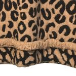 THML Leopard Print Sweatshirt Gray Contrast Sleeves Size Medium Photo 3