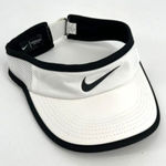Nike aerobill feather light dri fit visor hat black white golf tennis running Photo 0