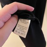 ee:some black chiffon blouse womens black drapey top shirt v neck Photo 4