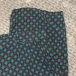 Torrid Wide Leg Diamond Print Black Turquoise Palazzo Trouser Capri Pants Size 2 Photo 1