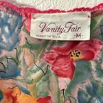 Vanity Fair  Multicolor All Over Floral Print Satin Robe M Photo 9