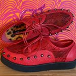 Iron fist NEW! Lovelace Your Face RED Lace Studded Platform Creepers Size 36/5 Photo 4