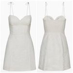 Aritzia  Wilfred linen mini dress in light baby blue Photo 5