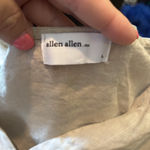 Allen Allen  USA Shirt Dress Large Tunic‎  Beige  100% Linen Coastal Lagenlook Photo 3