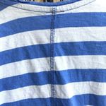 John Lewis Striped Drop Sleeve Cotton Slub T Shirt UK 14 S 10 Lapis Blue… Photo 8