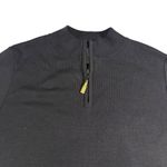 Petite Sophisticate  Long Sleeve Collared Black Midi Dress Gold Tassel‎ Sz Small Photo 3