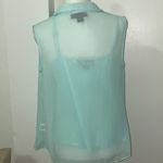 Attention Light green two piece pleated Top. Size M Photo 2