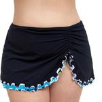 Profile  BY GOTTEX MOROCCAN ESCAPE SIDE SLIT CINCH SWIM SKIRT SZ 6 Photo 0