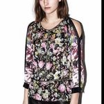 3.1 Phillip Lim  Silk Cold Shoulder Blouse Size 0 Flouncy Feminine Office Casual Photo 1