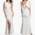 Dress the Population NWT  Georgina Off White One Shoulder Gown size S Photo 1