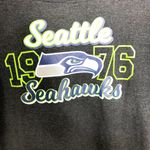 NFL  Women's Grey Seattle Seahawks 1976 Long Sleeve Cowl Neck Shirt XL Photo 1