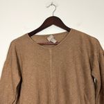 Chico's Chico’s Tan Textured Linen Blend Sweater Top Photo 1