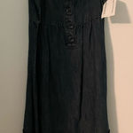 Juicy Couture NWT Vintage Denim Dress – Size 4 – Eyelet Hem & Button Detail Photo 0