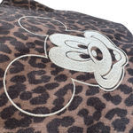 denim Leopard Print Tote Bag with Mickey Mouse Brown Photo 1