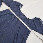 American Eagle AEO  Pinstripes Cold Shoulder Blouse Photo 4