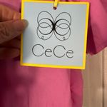 CeCe  Pink Short Sleeve Button Down Top Size XL NWT Photo 2