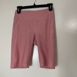 Outdoor Voices  pink high waist biker athletic shorts size small Photo 1