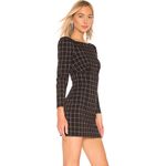 H:ours NEW NWT  Shae Dress in Black & White Plaid Mini Cocktail Revolve Size XS Photo 3