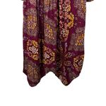 Anthropologie NWT  Maeve Meredith Embroidered Maxi Dress Purple/Orange M Photo 7