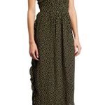 See By Chloe See by Chloé Dot-Print Halter Ruffle Dress, Black/Yellow Size FR40/M/8 New w/Tag Photo 7