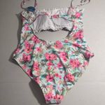 Decree  Womens Textured One Piece‎ Swimsuit Island Floral XL NWT Photo 4
