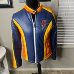 MOTHER HIGH FLYER JACKET small in bold tricks RETRO 70s Blue Photo 6