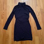 Target High Neck Open Back Long Sleeve Navy Dress Small Photo 3