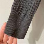 All Saints Grey Full Zip Cardigan Sweater Womens L Chunky Oversized Academia Photo 3