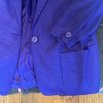 Nordstrom TOWN SQUARE Purple 2-Pocket Lined Blazer Jacket 90s Preppy Heathers Photo 5
